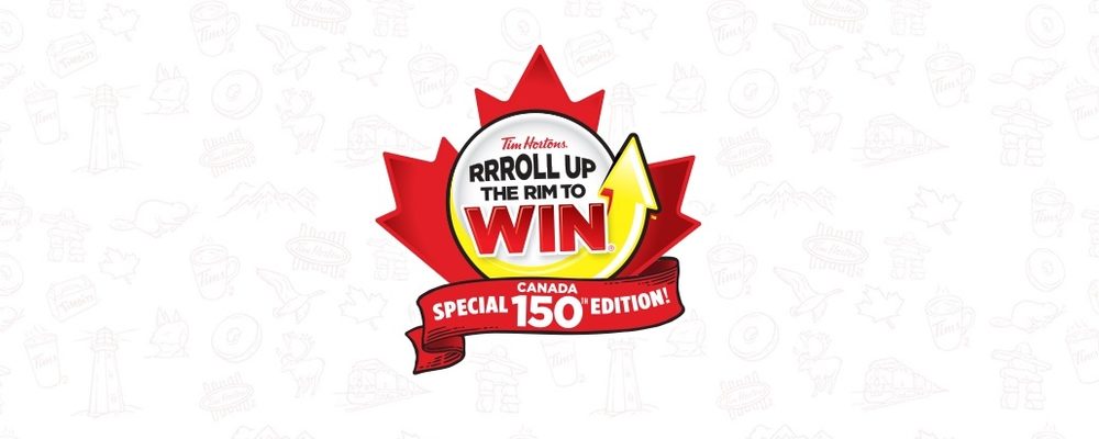Tim Hortons Unveils Special Canada 150 Roll Up the Rim to Win Contest