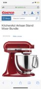 Costco KitchenAid Artisan Stand Mixer $346.97 all in
