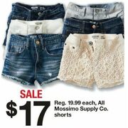 All Mossimo Supply Co. Shorts - $17.00 (15% off)