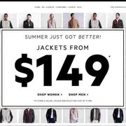Danier Summer Sale: Women's & Men's Jackets From $149 In-Stores & Online