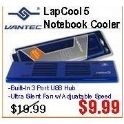 Vantec LapCool 5 Notebook Cooler - $9.99 (50% off)