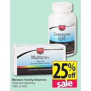 Western Family Vitamins - 25% off