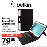 Belkin Samsung Universal 10" Keyboard Case - $79.96 ($20.00 off)