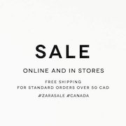 zara free shipping