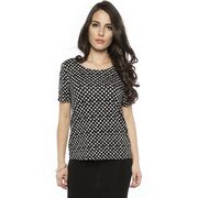 Dot Print Top With Back Detail - $14.95 ($7.05 Off)