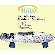 Halo Print Retro Skateboard Assortment - $29.97 (50% off)