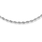 14k White Gold 1.25mm Rope Chain Necklace - 18" - $209.40 ($139.60 Off)