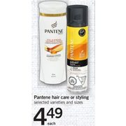 Pantene Hair Care Or Styling  - $4.49