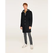 Woolly Fabric Coat With Removable Interior - $99.99 ($99.01 Off)