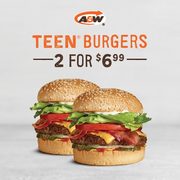 A&W Coupons: Two Teen Burgers for $6.99 + More! 