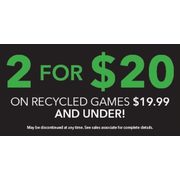 Recycled Games - 2 for $20.00