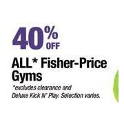All Fisher-Price - 40% off