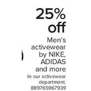 Men's Activewear by Nike, Adidas, and More - 25% off