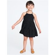 Tiered Metallic-stripe Swing Dress For Toddler Girls - $16.00 ($6.94 Off)