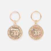 Golden Earrings With Coin Locket - 2/$22.00
