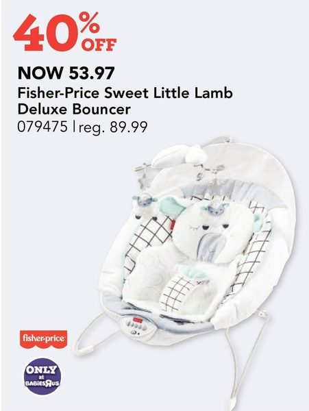 Fisher price sweet little lamb deals deluxe bouncer