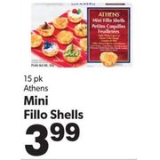 Athens Mini Fillo Shells - $3.99