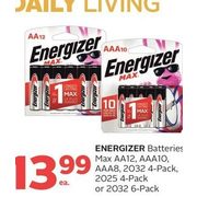 Energizer Batteries Max  - $13.99