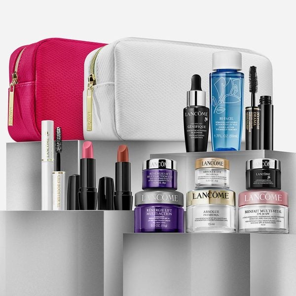 Hudson S Bay Free 7 Piece Lancome Gift Set With 85 00 Lancome Purchase Free Shipping On Beauty Orders Over 29 00 Redflagdeals Com