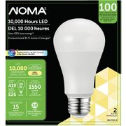 Noma A19 100W LED Bulbs - $9.99 (20% off)