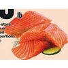 Fresh In-Store Cut Plain or Marinated Salmon Portions - $19.99/lb