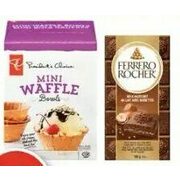 PC Dark Chocolate Clusters, Waffle Bowls or Ferrero Rocher Bars - $3.79