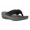Arla Glison Black Fabric Thong Sandal By Clarks - $69.99 ($10.01 Off)