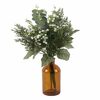 Bee & Willow™ 18-Inch Botanical Arrangement In Amber Vase W/ Baby's Breath - $29.99 ($15.00 Off)