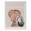 Global Caravan™ "stay Awhile" 16-inch X 12-inch Framed Wall Art In Pink - $13.99 ($9.00 Off)