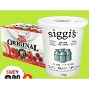 Astro Original Yogurt Siggi's Yogurt  - $3.99 ($1.00 off)