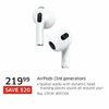 Airpods (3rd Generation) - $219.99 ($20.00 off)