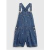 Kids Embroidered Denim Shortalls With Washwell - $44.99 ($14.96 Off)