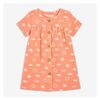 Baby Girls' Button-front Dress In Peach - $12.94 ($3.06 Off)