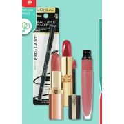L'oreal Infallible Pro-Last Eyeliner, Colour Riche Nude Intense Lipstick, Colour Riche Reds or Worth Lipstick or Rouge Signature L