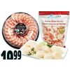 Aqua Star Cooked or Raw Shrimp Irresistibles Jumbo Shrimp Ring or U-10 Colossal Scallops  - $19.99/lb