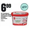 PC Cranberry Vanilla With White Chocolatey Fudge Crackle Ice Cream - $6.99