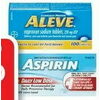 Aspirin Tablets or Aleve Pain Relief Products - $13.99