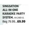 Singsation All-in-One Karaoke Party System - $69.99