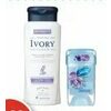 Ivory Body Wash, Degree Or Secret Antiperspirant/Deodorant - $4.99