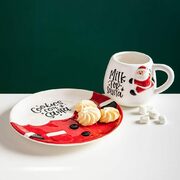 2 Pc Cookies For Santa Plate And Mug Set - $14.99