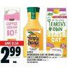 Simply Refrigerated Juice Or Drinks, Earth's Own Beverages Or Selection Cream - $2.99 ($1.50 off)