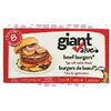 Giant Value Beef Burgers  - $7.97