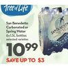 San Benedetto Carbonated Or Spring Water - $10.99 (Up to $3.00 off)