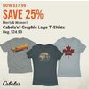 Cabela's Graphic Logo T- Shirts  - $17.99 (25% off)