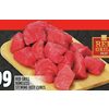 Red Grill Boneless Stewing Beef Cubes Value Pack - $7.99/lb